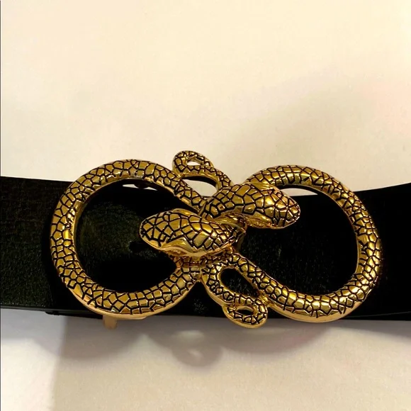 Express | Accessories | Nwt Express Gold Snake Buckle Black  display picture 2